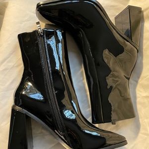 Nasty Gal Patent Faux Leather Boots